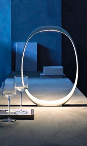 Stolne Lampa Foscarini, prigušiv, Bijela, Dnevna soba, Plastika