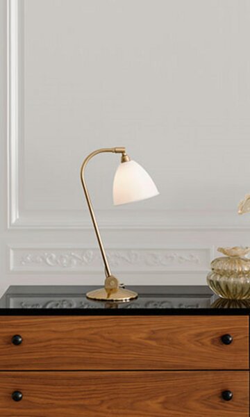 Bestlite BL2 Stolna lampa Ø16 Mesing/Mat Bijela - GUBI