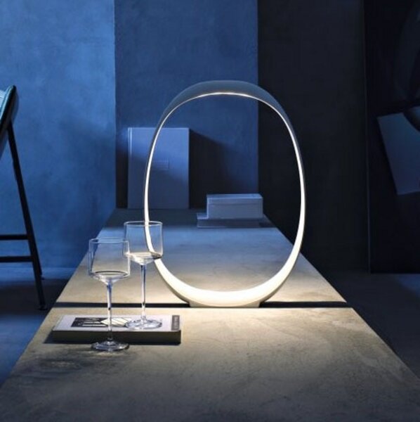Stolne Lampa Foscarini, prigušiv, Bijela, Dnevna soba, Plastika