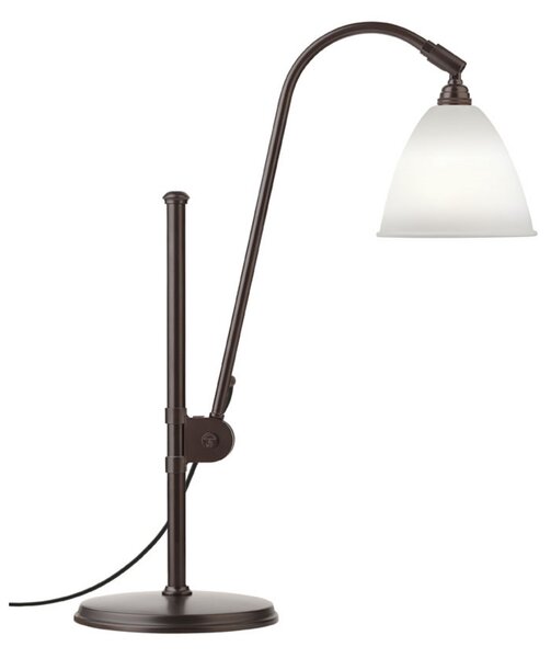 Stolna lampa Bestlite BL1, porculan/crna, Ø 16 cm - GUBI