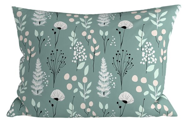 Ukrasna jastučnica WILD FLOWERS 50x70 cm, mentolová