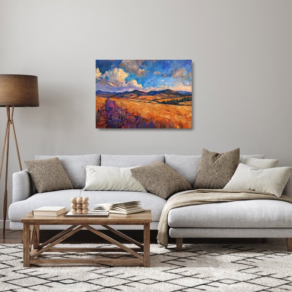 Staklena slika - Ulje na platnu pejzaža (70x50 cm)