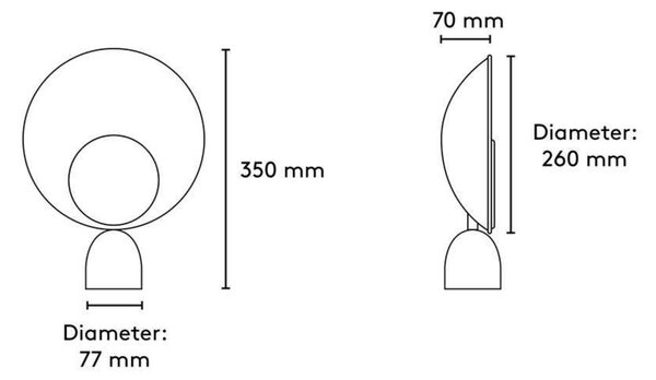Stolne Lampa PLEASE WAIT to be SEATED, Plava, Dnevna soba, Metal