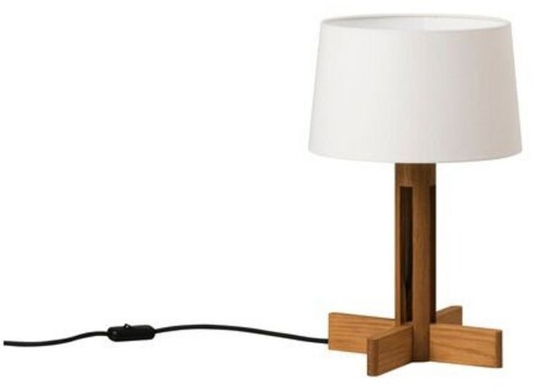 Stolne Lampa Santa & Cole, prigušiv, Bijela, Dnevna soba, Drvo