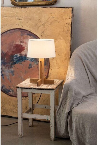 Stolne Lampa Santa & Cole, prigušiv, Bijela, Dnevna soba, Drvo