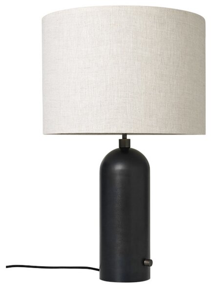 Stolne Lampa GUBI, prigušiv, Crno, Dnevna soba, Mramor