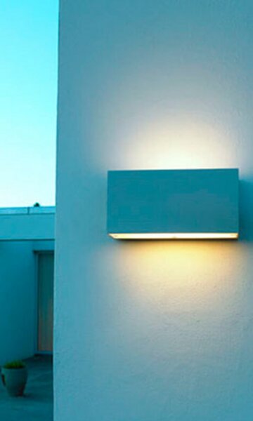 Asker Big Up/Down LED Vanjski Zidna lampa Alu - Norlys