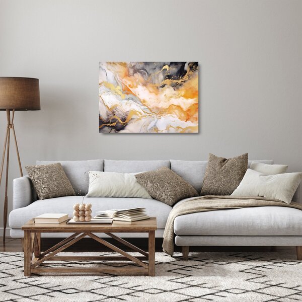 Staklena slika - Mramorirana pozadina (70x50 cm)