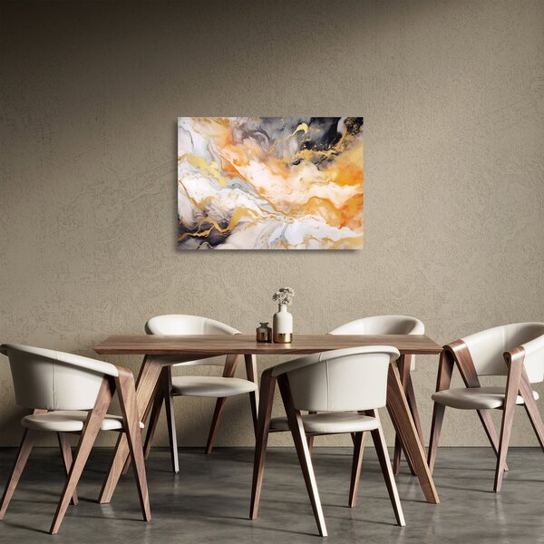 Staklena slika - Mramorirana pozadina (70x50 cm)
