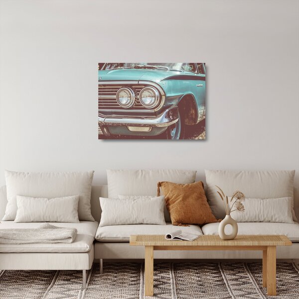 Staklena slika - Auto, vintage (70x50 cm)