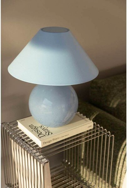 Stolne Lampa Globen Lighting, Plava, Dnevna soba, Staklo