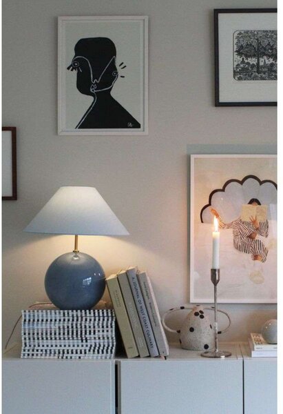 Stolne Lampa Globen Lighting, Plava, Dnevna soba, Staklo