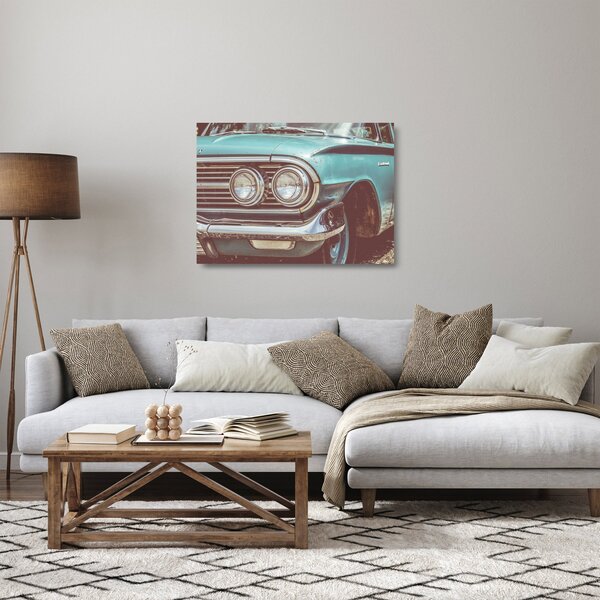 Staklena slika - Auto, vintage (70x50 cm)