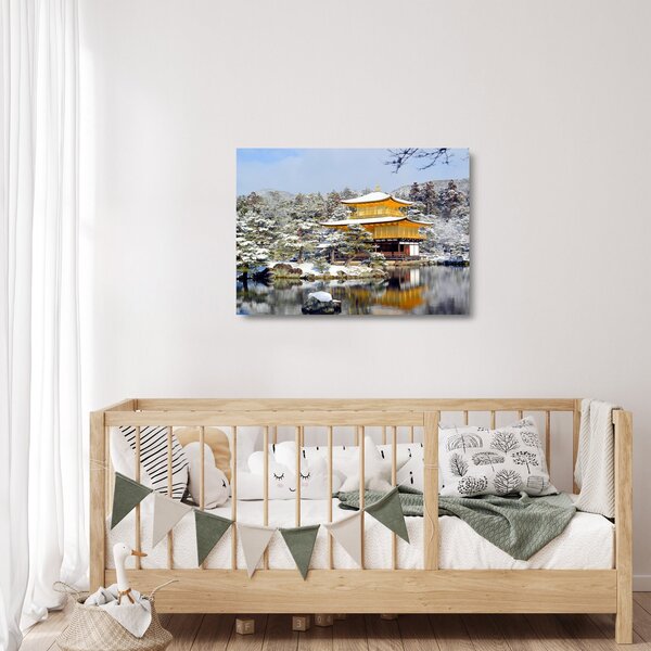 Staklena slika - Kinkakuji, Japan (70x50 cm)