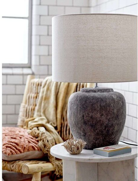 Stolne Lampa Bloomingville, Sivo, Dnevna soba, Kamen