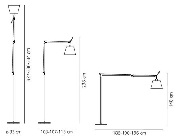 Podne Lampa Artemide, Bež, Dnevna soba, Aluminij