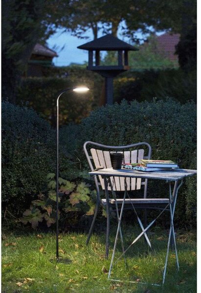 Podne Lampa Halo Design, prigušiv, Crno, Dnevna soba, Plastika