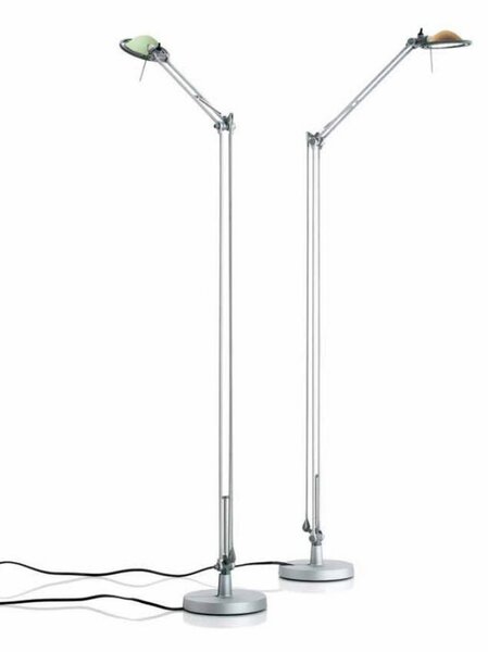 Podne Lampa Luceplan, Ružičasta ruža, Dnevna soba, Aluminij