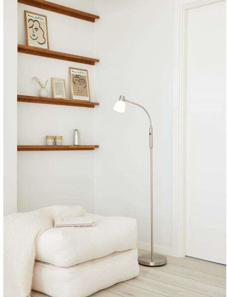 Podne Lampa Halo Design, Crno, Dnevna soba, Metal