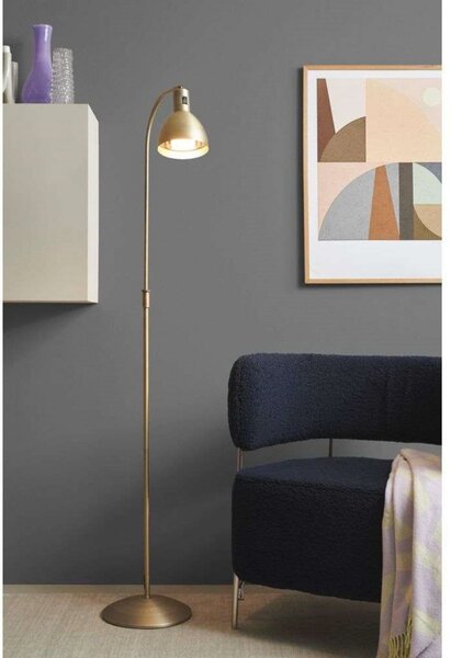 Podne Lampa Halo Design, Zlato / mjed, Dnevna soba, Metal