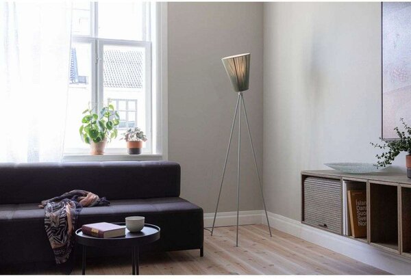Oslo Drvo Podna lampa Light Siva/Crna - Northern