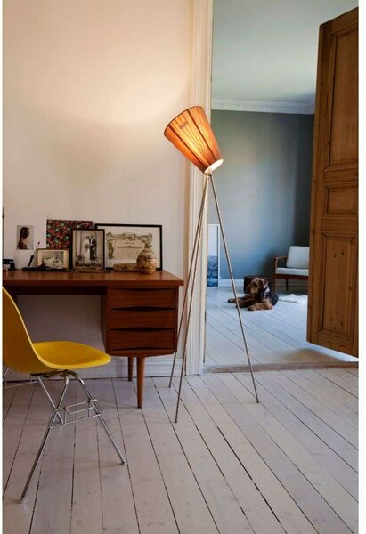 Oslo Drvo Podna lampa Light Siva/Crna - Northern