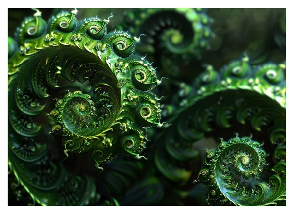 Staklena slika - Spirale (70x50 cm)