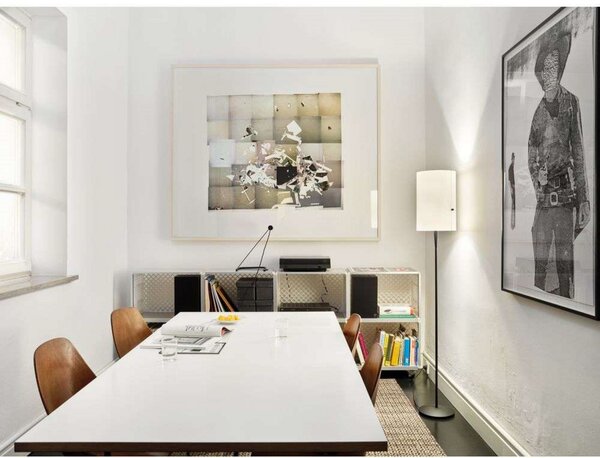 Podne Lampa Serien Lighting, prigušiv, Bijela, Dnevna soba, Metal