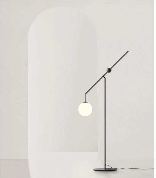 Podne Lampa Luceplan, Crno, Dnevna soba, Metal