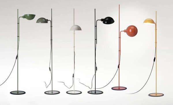 Podne Lampa MARSET, Smeđa / hrđa, Dnevna soba, Metal