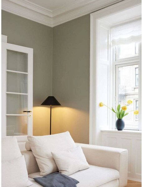 Podne Lampa Halo Design, Crno, Dnevna soba, Metal