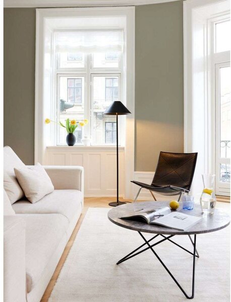 Podne Lampa Halo Design, Crno, Dnevna soba, Metal