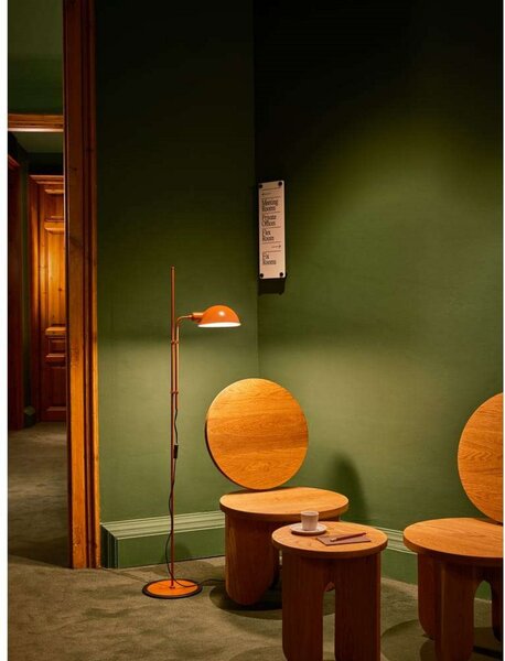 Podne Lampa MARSET, Smeđa / hrđa, Dnevna soba, Metal