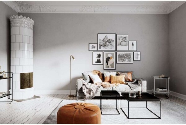 Podne Lampa By Rydéns, Curve, Zlato / mjed, Dnevna soba, Metal, Moderan