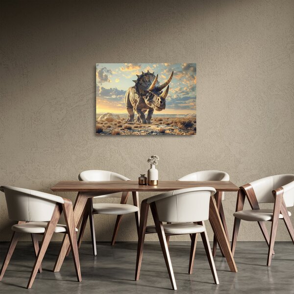 Staklena slika - Triceratops (70x50 cm)