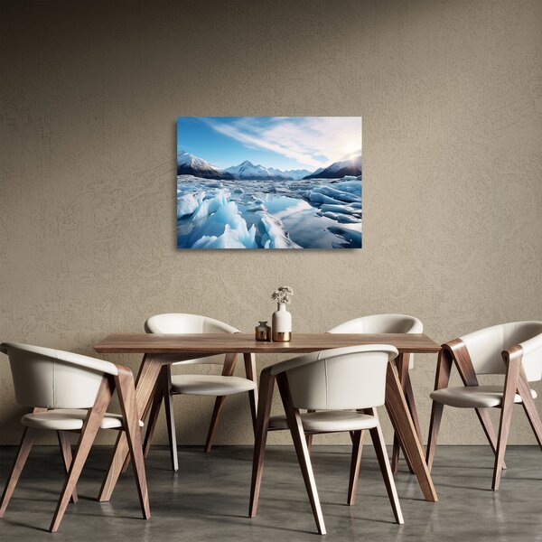 Staklena slika - Glacijalne formacije (70x50 cm)