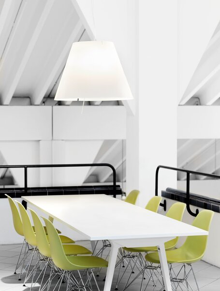 Viseće Svjetiljka Luceplan, prigušiv, Bijela, Blagovaonica, Aluminij