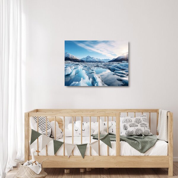 Staklena slika - Glacijalne formacije (70x50 cm)