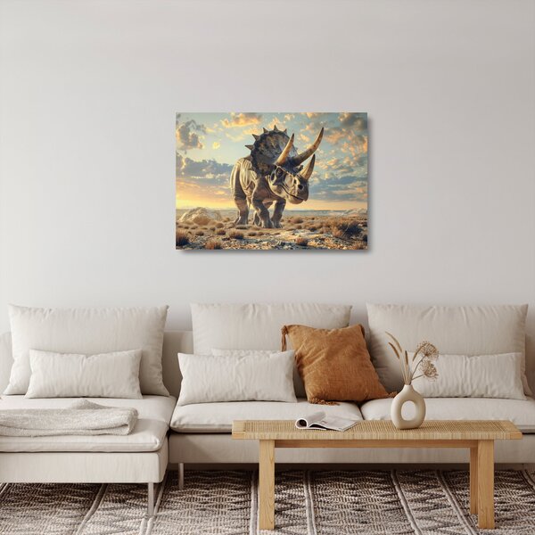 Staklena slika - Triceratops (70x50 cm)