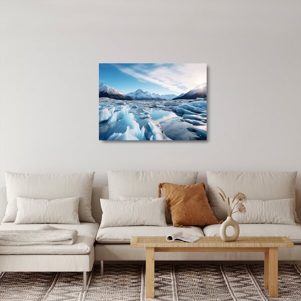 Staklena slika - Glacijalne formacije (70x50 cm)