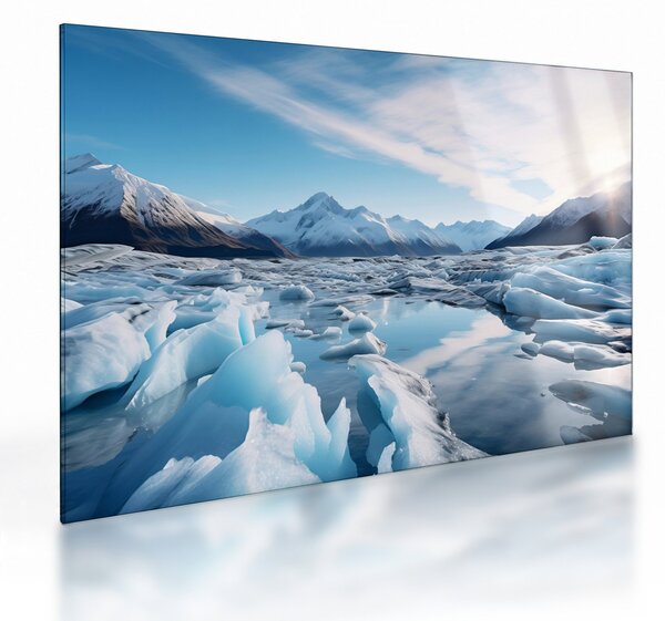Staklena slika - Glacijalne formacije (70x50 cm)