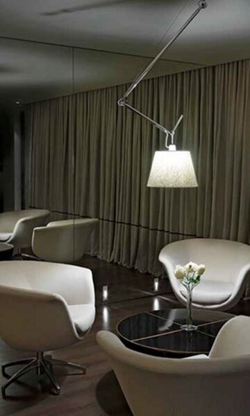 Viseće Svjetiljka Artemide, Metalik, Dnevna soba, Aluminij