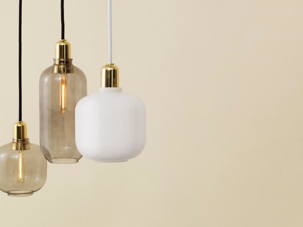 Viseće Svjetiljka Normann Copenhagen, Bijela, Dnevna soba, Staklo