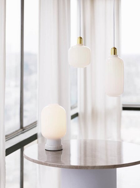 Viseće Svjetiljka Normann Copenhagen, Bijela, Dnevna soba, Staklo