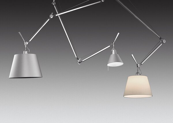 Viseće Svjetiljka Artemide, Sivo, Dnevna soba, Aluminij