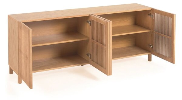 Niska komoda u dekoru hrasta u prirodnoj boji 180x72 cm Beyla – Kave Home