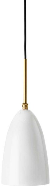 Gräshoppa Visilica Glossy Alabaster Bijela/Mesing - GUBI