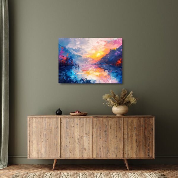 Staklena slika - Slikanje pejzaža (70x50 cm)