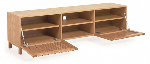 TV komoda u dekoru hrasta u prirodnoj boji 180x50 cm Beyla – Kave Home