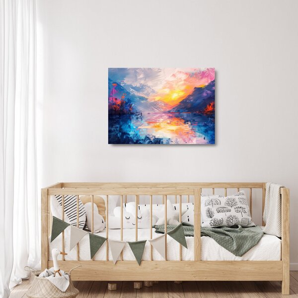Staklena slika - Slikanje pejzaža (70x50 cm)